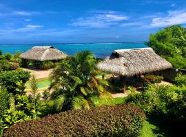 Superbe bord de mer, accès lagon et piscine privée，位于Paea的公寓