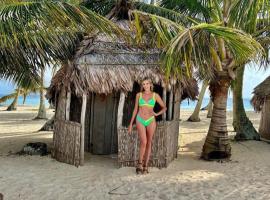 Islas de San blas cabaña tradicional Guna，位于Arritupo Número Dos的酒店