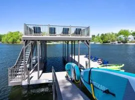 New Home, Dock, Home Theatre Projector, Hot Tub, Fire Pit, Kayaks