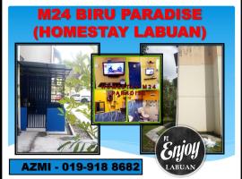 HOMESTAY M24 BIRU VVIP LABUAN，位于拉布安的公寓