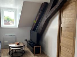 Appartement de la Fontaine à la Tour du Pin hyper centre parking privé，位于拉图迪潘的酒店