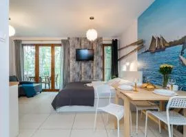 APARTAMENTY MIERZEJA - BALTIC PARK STEGNA, Studio 24m2, 500 m od plaży, Bezpłatny Meleks
