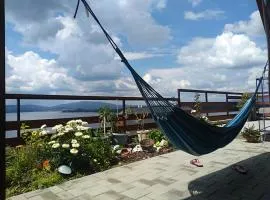 Apartmán s terasou a výhledem na jezero Lipno