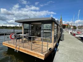 Hausboot Fjord Schleiliebe mit Biosauna und Dachterrasse in Schleswig，位于石勒苏益格的酒店