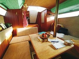 Relax on the canals Cozy Sailboat for 3 people，位于格罗宁根的船屋