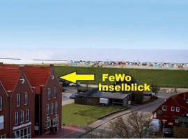 Ferienwohnung Inselblick Norddeich mit Meerblick，位于诺登的海滩短租房