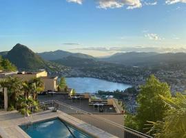 Panoramic Lugano，位于Aldesago的酒店