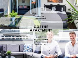 Leipzig Residenz Goethe Apartment mit 2 Dachterrassen，位于莱比锡的酒店