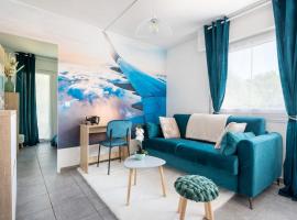In the Sky - Casa Vostra - CAUTION 800 EUR & ID requises - Ambilly proche tramway-frontière，位于安姆比利的酒店