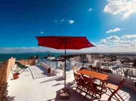 The Blue Sea View Sidi Bou Said，位于西迪·布·赛义德的酒店