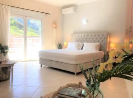 Villa Aeolus with private overflow, endless, heated pool，位于Prinés的低价酒店