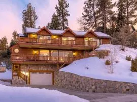 Big Bear Village View Haus is a large pet and kid friendly chalet with hot tub located a short walk to village