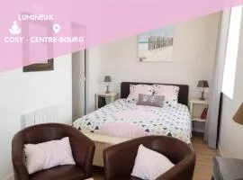 Studio Cosy LES ROSES TREMIERES 3 étoiles centre Plouharnel proche mer