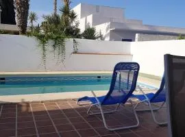 5 bedrooms house at Vera 100 m away from the beach with private pool jacuzzi and enclosed garden
