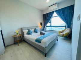 JQ1 SEA & POOL or CITY View WIFI I WASHING MACHINE for Seaview unit I CUCKOO WATER Jesselton Quay by R2，位于哥打京那巴鲁沙巴曙光购物广场附近的酒店