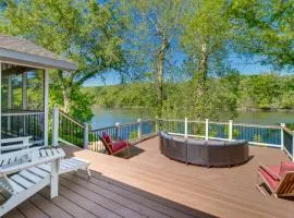 Fire Pit and Grill Riverfront Home in Arkansas!