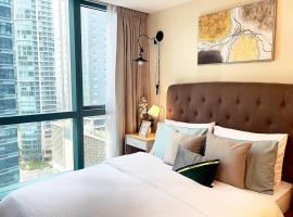 Angeliz Suites One Uptown Residence 1BR, Fast Wifi, FREE Swimming & in Front of UPTOWN Shopping Mall BGC, Airport Shuttle Available，位于马尼拉达义儿童公园附近的酒店