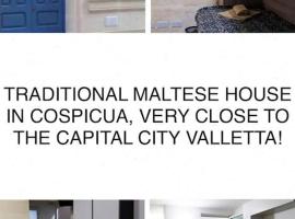 TOP RATED Traditional Maltese house close to Valletta RARE FIND，位于科斯皮夸的酒店