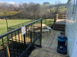 Farm stay caravan on working farm
