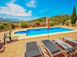 Quicano - magnificent views and private pool in Lliber，位于Lliber的酒店