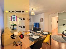 Colomiers Shelter - City, Terrasse, Wifi, Netflix，位于科洛米耶的公寓
