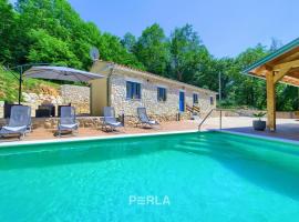 Cozy stone house CAPREE with pool，位于Ripenda Kras的乡村别墅