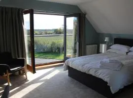 Boutique double room with country village views