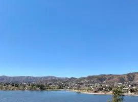 casa con vista y bajada al lago