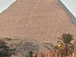 Giza pyramids view house