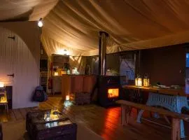 Canvas & Campfires, Luxury Safari Tent Glamping, only Seren Tent has a hot tub