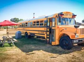 American School Bus Glamping - Somerset