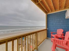 Oceanfront North Topsail Beach Vacation Rental!，位于北托普塞尔海滩的酒店