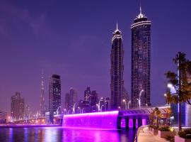 迪拜侯爵万豪酒店，位于迪拜迪拜运河步道附近的酒店