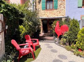 GITE LE COQ ROUGE，位于埃圭斯海姆Eguisheim Christmas Market附近的酒店