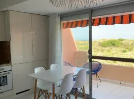 Mon Petit Paradis, vue sur dunes et mer, accès direct plage Robinson, terrasse, parking privé, très ressourçant, à Marseillan Plage