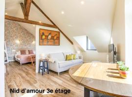 Résidence LA VAGUE- 4 appartements Grand Confort -Vue mer - 2 à 6 personnes，位于乌尔加特的酒店