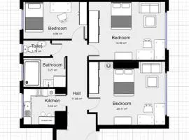 Harrow Town Centre 3 Bed Flat - Sleep up to 5 people, close to London Underground