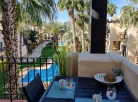 Apartment with a beautiful view with a terrace in Roda golf & Beach resort