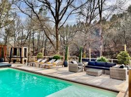 Villa piscine spa entre forêt et rivières，位于穆斯泰的酒店