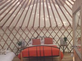 The Walled Garden Yurt，位于塔洛的豪华帐篷