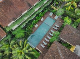 柚木小屋旅馆，位于乌布的酒店