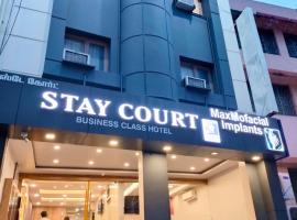 Stay Court - Business Class Hotel - Near Central Railway Station，位于钦奈马德拉斯高等法院附近的酒店