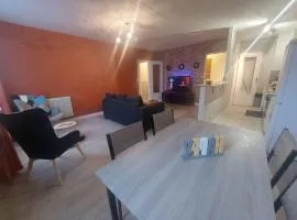 Appartement 5 personnes 52m2 avec Grand Salon et 1 chambre proche aéroport et gare