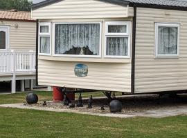 Millfields 6 berth caravan MAX 4 ADULTS Bob family's only and lead person must be over 30，位于英戈尔德梅尔斯的乡村别墅