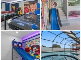 13 Mins From Disney Arcade, Private Pool, Themed Rooms & HotTub