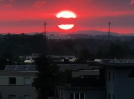 Skyline Deluxe Dachgeschoss-Wohnung in Dornbirn mit Blick ins Rheintal，位于多恩比恩的住所