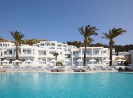 Dimitra Beach Hotel & Suites，位于Agios Fokas的Spa酒店