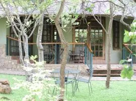 Twin bed lodge on natural African bush - 2111