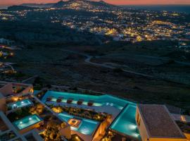 North Santorini - A Luxury Spa Hotel，位于皮尔戈斯的家庭/亲子酒店