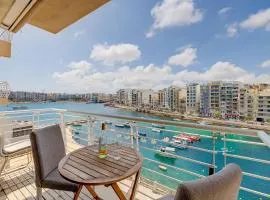 Exquisite Seafront Apart in Spinola Bay St Julians